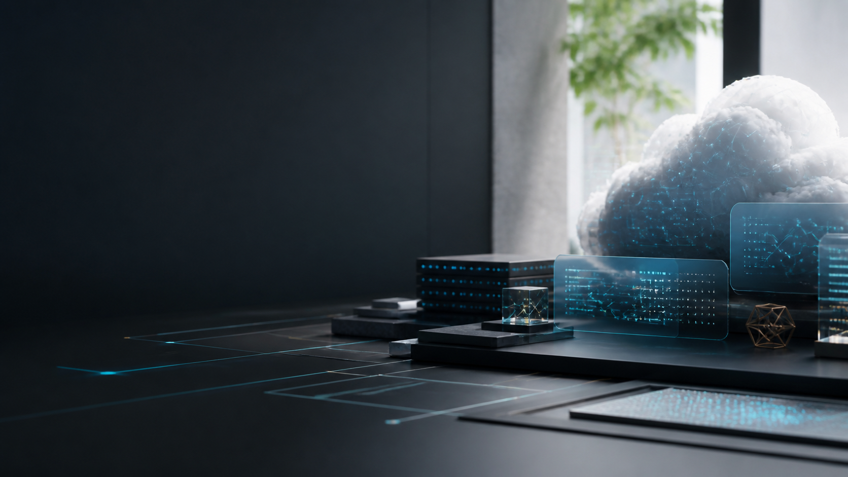 Abstract secure cloud architecture on a modern operations desk